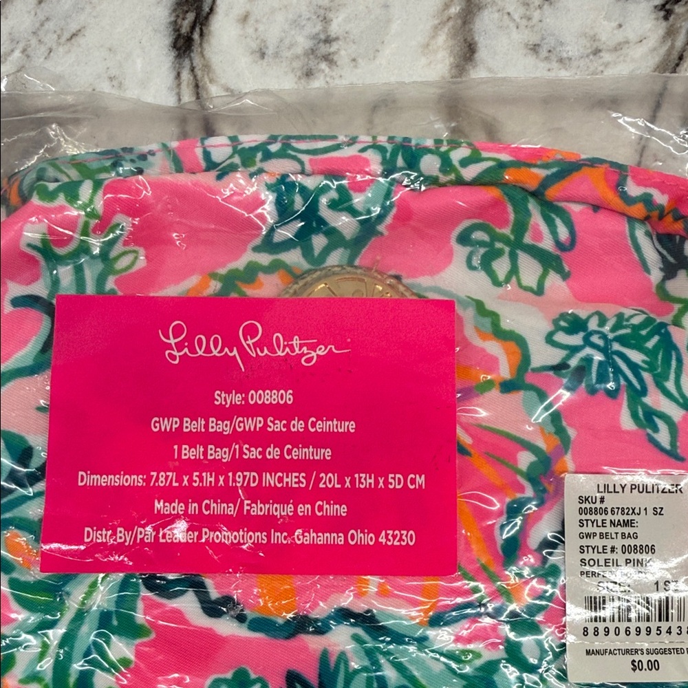Lilly Pulitzer Tropical Print Belt Bag